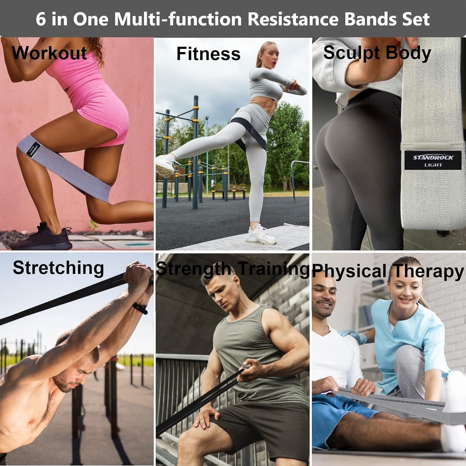 Full Body Workout Bands (Resistance Bands)